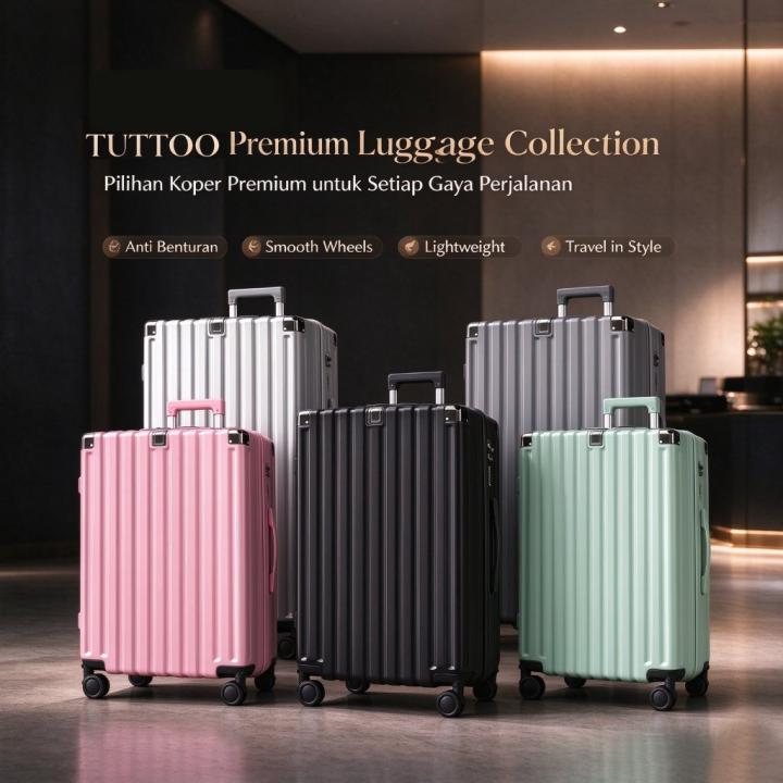 TUTTOO Koper L02 18–24 Inci Hardcase Zipper Lock