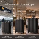 TUTTOO Koper L02 18–24 Inci Hardcase Zipper Lock