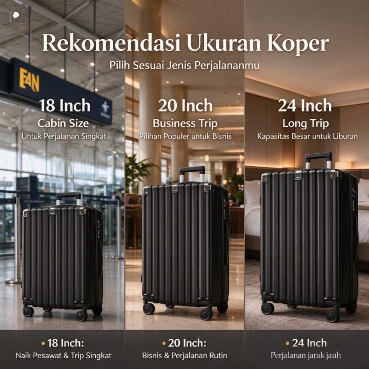 TUTTOO Koper L02 18–24 Inci Hardcase Zipper Lock