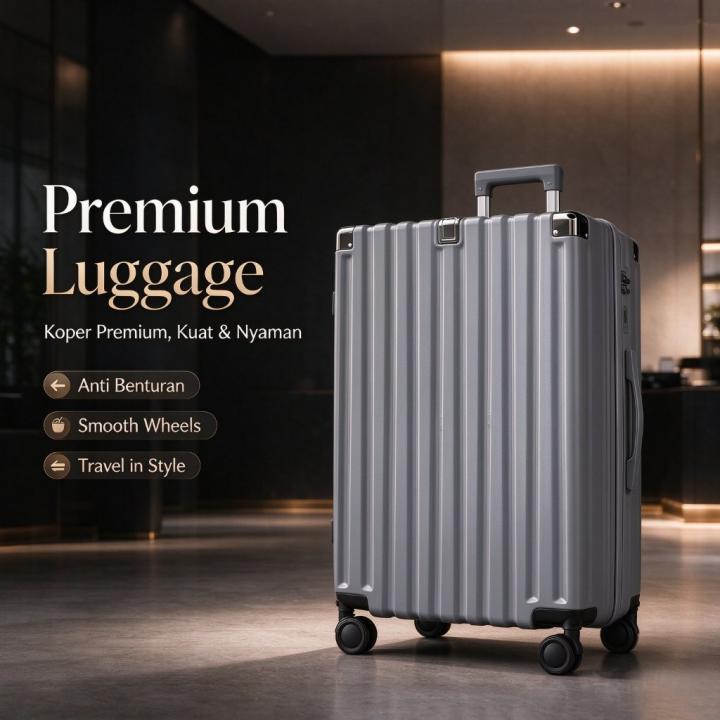 TUTTOO Koper L02 18–24 Inci Hardcase Zipper Lock