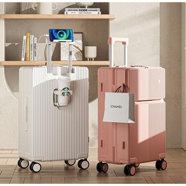 TUTTOO Koper A115L 20–28 Inci dengan Cup Holder dan USB Port