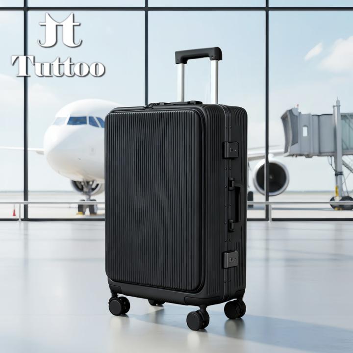 TUTTOO Koper Y43L 20/24 Inci dengan Slot Laptop dan Cup Holder