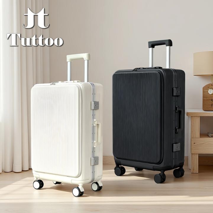 TUTTOO Koper Y43L 20/24 Inci dengan Slot Laptop dan Cup Holder
