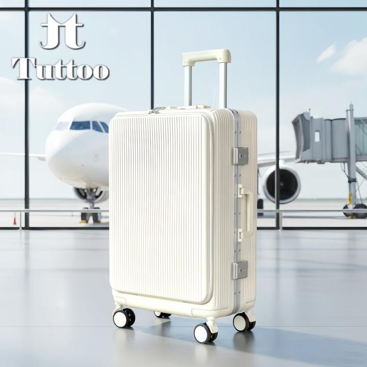 TUTTOO Koper Y43L 20/24 Inci dengan Slot Laptop dan Cup Holder
