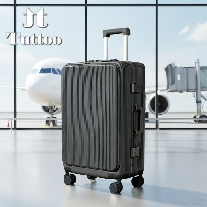 TUTTOO Koper Y43L 20/24 Inci dengan Slot Laptop dan Cup Holder
