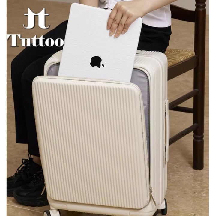 TUTTOO Koper Y43L 20/24 Inci dengan Slot Laptop dan Cup Holder