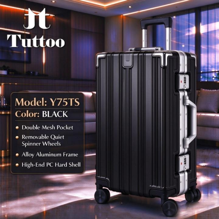 TUTTOO Koper Y75TS 20/24 Inci dengan Cup Holder dan TSA Lock