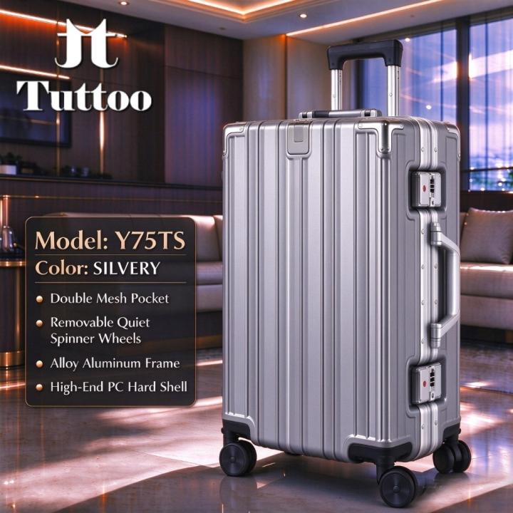TUTTOO Koper Y75TS 20/24 Inci dengan Cup Holder dan TSA Lock